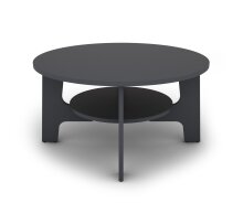 Couchtisch >JONNY< (BxHxT: 80x42,5x80 cm) in grau - 80x42,5x80cm (BxHxT)