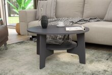 Couchtisch >JONNY< (BxHxT: 80x42,5x80 cm) in grau - 80x42,5x80cm (BxHxT)