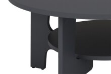 Couchtisch >JONNY< (BxHxT: 80x42,5x80 cm) in grau - 80x42,5x80cm (BxHxT)