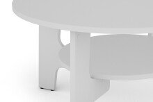 Couchtisch >JONNY< (BxHxT: 80x42,5x80 cm) in weiß - 80x42,5x80cm (BxHxT)