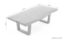 Couchtisch >JUDY< (BxHxT: 120x45x60 cm) in braun - 120x45x60 (BxHxT)