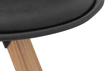 Stuhl >KIRA< (2er-Set) in schwarz - 48x86x56 (BxHxT)
