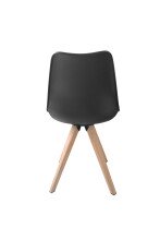 Stuhl >KIRA< (2er-Set) in schwarz - 48x86x56 (BxHxT)