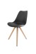 Stuhl >KIRA< (2er-Set) in schwarz - 48x86x56 (BxHxT)