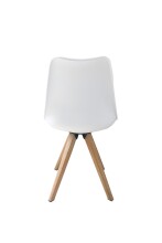 Stuhl >KIRA< (2er-Set) in weiß aus Kunststoff - Polyethylen - 48x86x56cm (BxHxT)