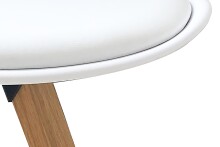 Stuhl >KIRA< (2er-Set) in weiß aus Kunststoff - Polyethylen - 48x86x56cm (BxHxT)