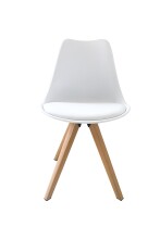 Stuhl >KIRA< (2er-Set) in weiß aus Kunststoff - Polyethylen - 48x86x56cm (BxHxT)