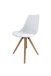 Stuhl >KIRA< (2er-Set) in weiß aus Kunststoff - Polyethylen - 48x86x56cm (BxHxT)