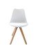 Stuhl >KIRA< (2er-Set) in weiß aus Kunststoff - Polyethylen - 48x86x56cm (BxHxT)