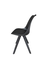 Stuhl >KIRA< (2er-Set) in schwarz - 48x86x56 (BxHxT)