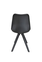 Stuhl >KIRA< (2er-Set) in schwarz - 48x86x56 (BxHxT)