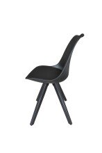 Stuhl >KIRA< (2er-Set) in schwarz - 48x86x56 (BxHxT)