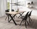Stuhl >KIRA< (2er-Set) in schwarz - 48x86x56 (BxHxT)