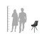 Stuhl >KIRA< (2er-Set) in schwarz - 48x86x56 (BxHxT)