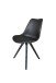 Stuhl >KIRA< (2er-Set) in schwarz - 48x86x56 (BxHxT)