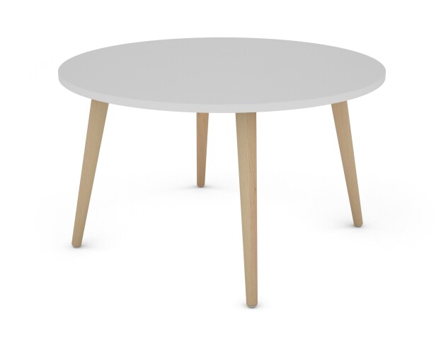 Couchtisch >LASSE< (BxHxT: 80x46x80 cm) in weiß - 80x46x80cm (BxHxT)