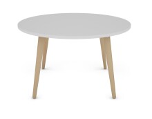 Couchtisch >LASSE< (BxHxT: 80x46x80 cm) in weiß - 80x46x80cm (BxHxT)