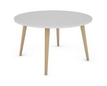 Couchtisch >LASSE< (BxHxT: 80x46x80 cm) in weiß - 80x46x80cm (BxHxT)
