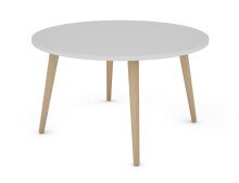 Couchtisch >LASSE< (BxHxT: 80x46x80 cm) in weiß - 80x46x80cm (BxHxT)