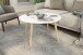 Couchtisch >LASSE< (BxHxT: 80x46x80 cm) in weiß - 80x46x80cm (BxHxT)