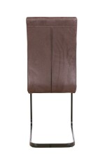 Esszimmerstuhl >MALU< (2er-Set) in braun aus Microfaser - 43x99x56cm (BxHxT)
