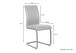 Esszimmerstuhl >MALU< (2er-Set) in braun aus Microfaser - 43x99x56cm (BxHxT)
