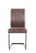 Esszimmerstuhl >MALU< (2er-Set) in braun aus Microfaser - 43x99x56cm (BxHxT)