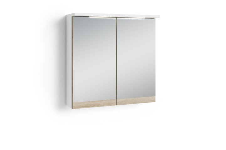Spiegelschrank >MARINO< (BxHxT: 60x60x20 cm) in weiß - 60x60x20cm (BxHxT)