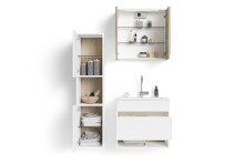 Spiegelschrank >MARINO< (BxHxT: 60x60x20 cm) in weiß - 60x60x20cm (BxHxT)