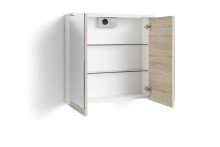 Spiegelschrank >MARINO< (BxHxT: 60x60x20 cm) in weiß - 60x60x20cm (BxHxT)