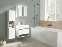 Spiegelschrank >MARINO< (BxHxT: 60x60x20 cm) in weiß - 60x60x20cm (BxHxT)