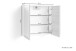 Spiegelschrank >MARINO< (BxHxT: 60x60x20 cm) in weiß - 60x60x20cm (BxHxT)