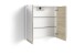 Spiegelschrank >MARINO< (BxHxT: 60x60x20 cm) in weiß - 60x60x20cm (BxHxT)