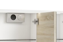 Spiegelschrank >MARINO< (BxHxT: 80x60x20 cm) in weiß - 80x60x20cm (BxHxT)