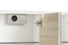 Spiegelschrank >MARINO< (BxHxT: 80x60x20 cm) in weiß - 80x60x20cm (BxHxT)