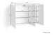 Spiegelschrank >MARINO< (BxHxT: 80x60x20 cm) in weiß - 80x60x20cm (BxHxT)