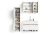 Spiegelschrank >MARINO< (BxHxT: 80x60x20 cm) in weiß - 80x60x20cm (BxHxT)