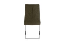 Esszimmerstuhl >MARLEN-XXL< (2er-Set) in braun aus Microfaser - 47x96x62 (BxHxT)