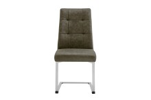 Esszimmerstuhl >MARLEN-XXL< (2er-Set) in braun aus Microfaser - 47x96x62 (BxHxT)