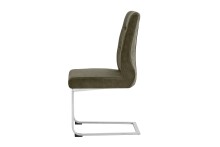 Esszimmerstuhl >MARLEN-XXL< (2er-Set) in braun aus Microfaser - 47x96x62 (BxHxT)