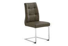 Esszimmerstuhl >MARLEN-XXL< (2er-Set) in braun aus Microfaser - 47x96x62 (BxHxT)