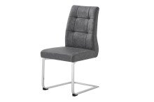 Esszimmerstuhl >MARLEN-XXL< (2er-Set) in grau aus Microfaser - 47x96x62 (BxHxT)