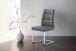 Esszimmerstuhl >MARLEN-XXL< (2er-Set) in grau aus Microfaser - 47x96x62 (BxHxT)