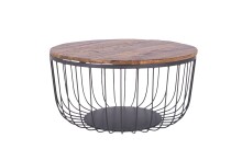 Couchtisch >NADA< (BxHxT: 76x38x76 cm) in braun -...