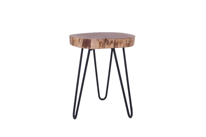 Beistelltisch >NASTI< (BxHxT: 38x40x38 cm) in braun - 38x40x38 (BxHxT)