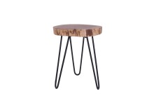 Beistelltisch >NASTI< (BxHxT: 38x40x38 cm) in braun - 38x40x38 (BxHxT)