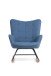Schaukelstuhl >RICHIE< (BxHxT: 72x92x92 cm) in blau - 72x92x92 (BxHxT)