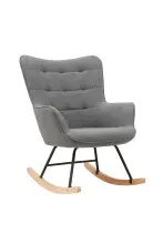 Schaukelstuhl >RICHIE< (BxHxT: 72x92x92 cm) in grau...