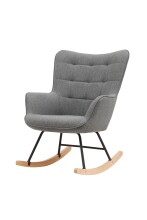 Schaukelstuhl >RICHIE< (BxHxT: 72x92x92 cm) in grau - 72x92x92 (BxHxT)