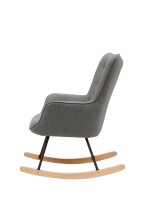 Schaukelstuhl >RICHIE< (BxHxT: 72x92x92 cm) in grau - 72x92x92 (BxHxT)